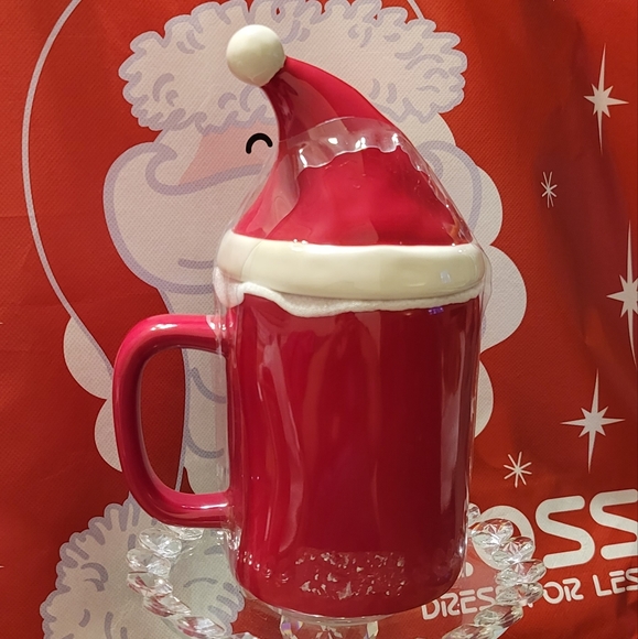 Santa's Helper Mug w/lid Topper • Rae Dunn - Picture 2 of 8